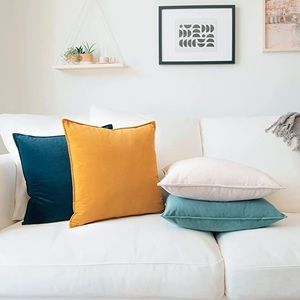 18x18 Green Velvet Soft Square Pillow Cover Couch Pillow Cover Case Pillowcase